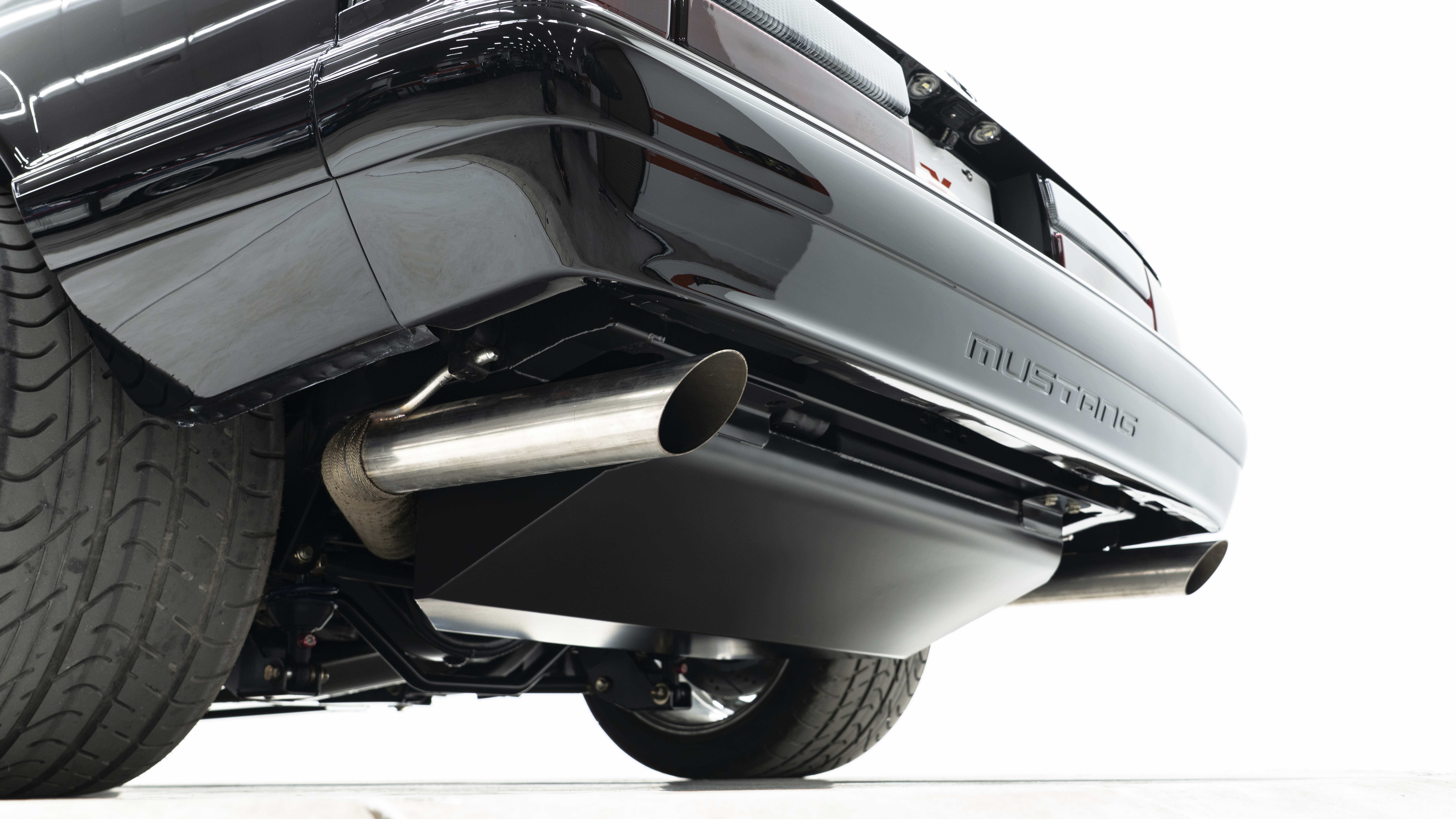 Rear view of the Velocity Restorations Fox Body Mustang Rear view of the Velocity Restorations Fox Body Mustang