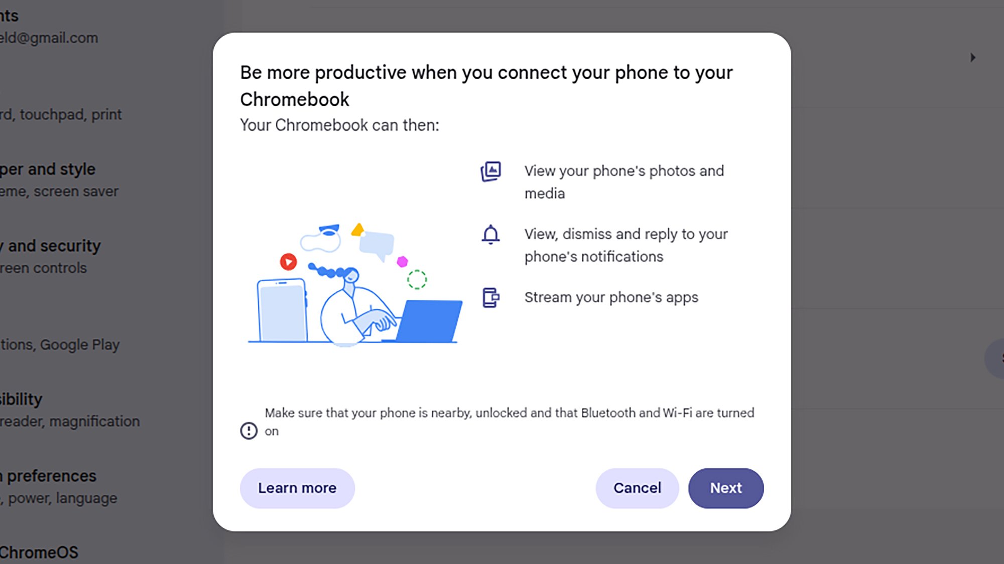 Chromebook displaying a Google Docs document with auto-save feature highlighted