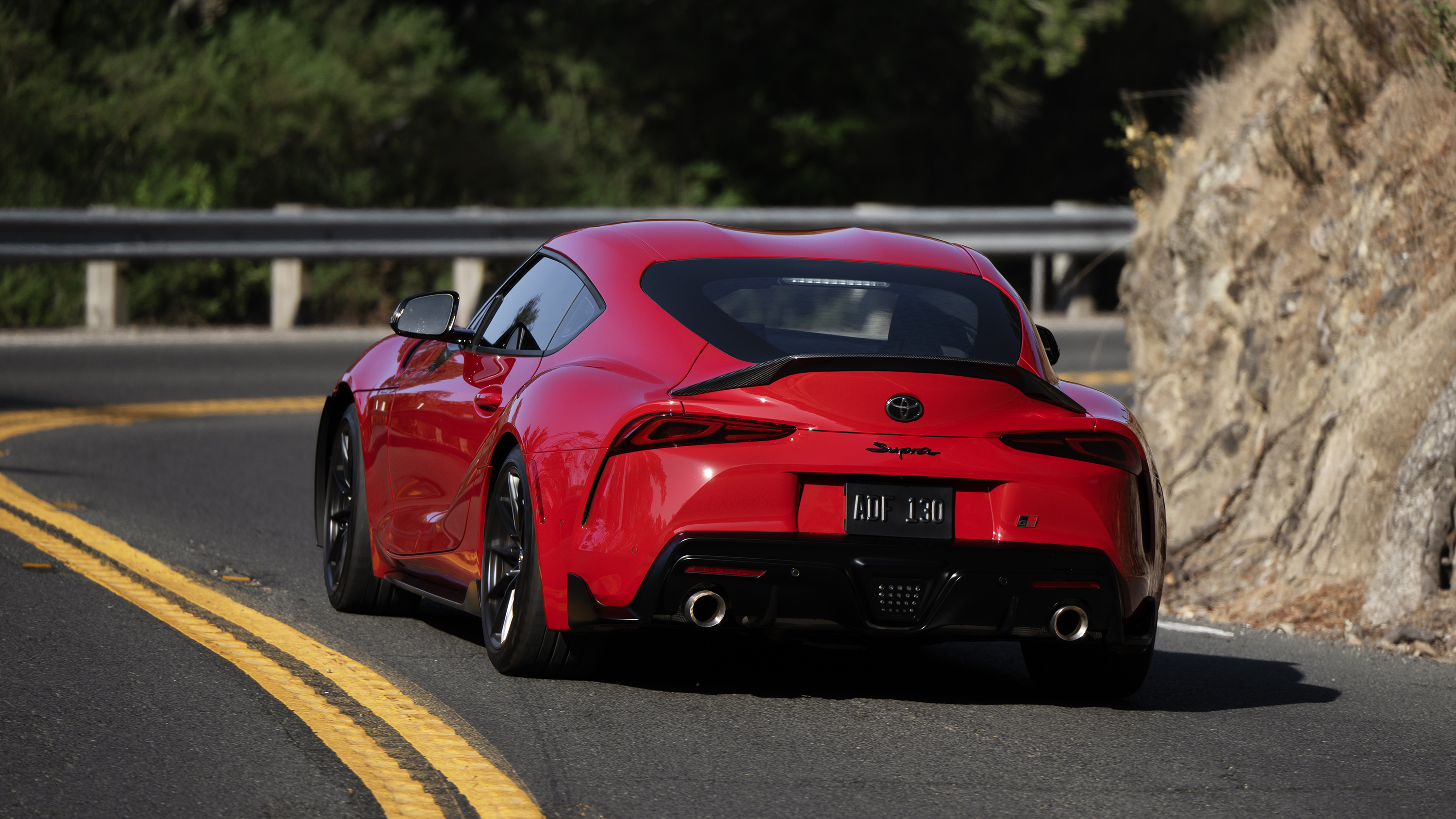 Engine bay of the Toyota GR Supra Final Edition
