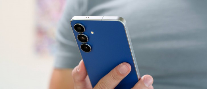 Samsung Galaxy S25 FE in a hand showcasing its sleek design