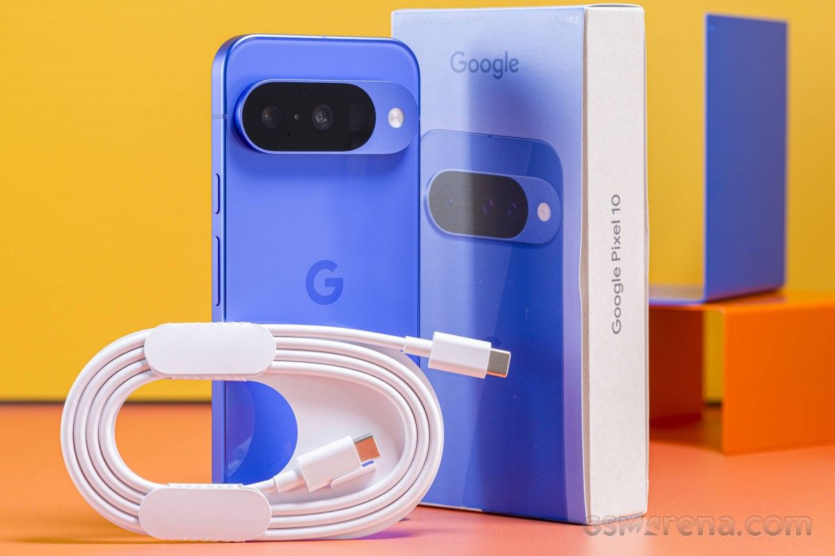 The Google Pixel 10 showcasing its vibrant and bright OLED display.