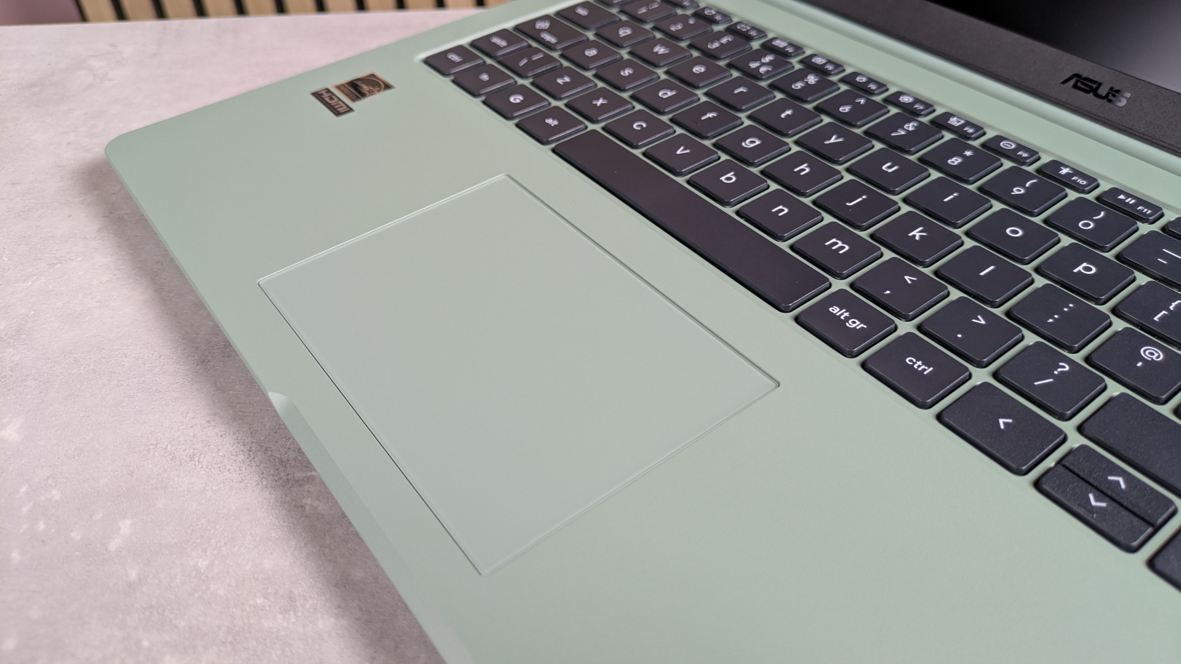 Student using the ASUS Chromebook CX15 for schoolwork ASUS Chromebook CX15 being used in a classroom setting