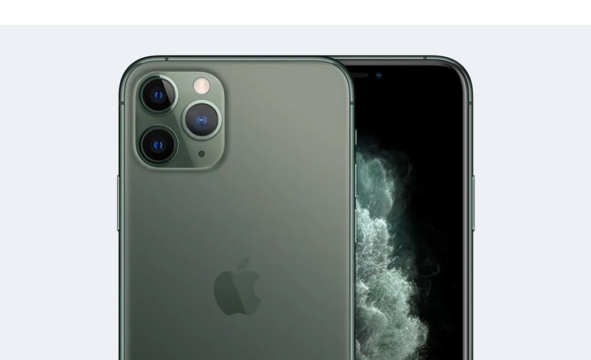 Apple iPhone 11 Pro Camera Close-up of the Apple iPhone 11 Pro's triple-lens camera system