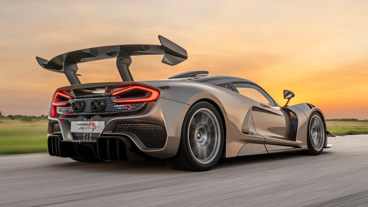 Hennessey Venom F5 LF in River Sand metallic paint