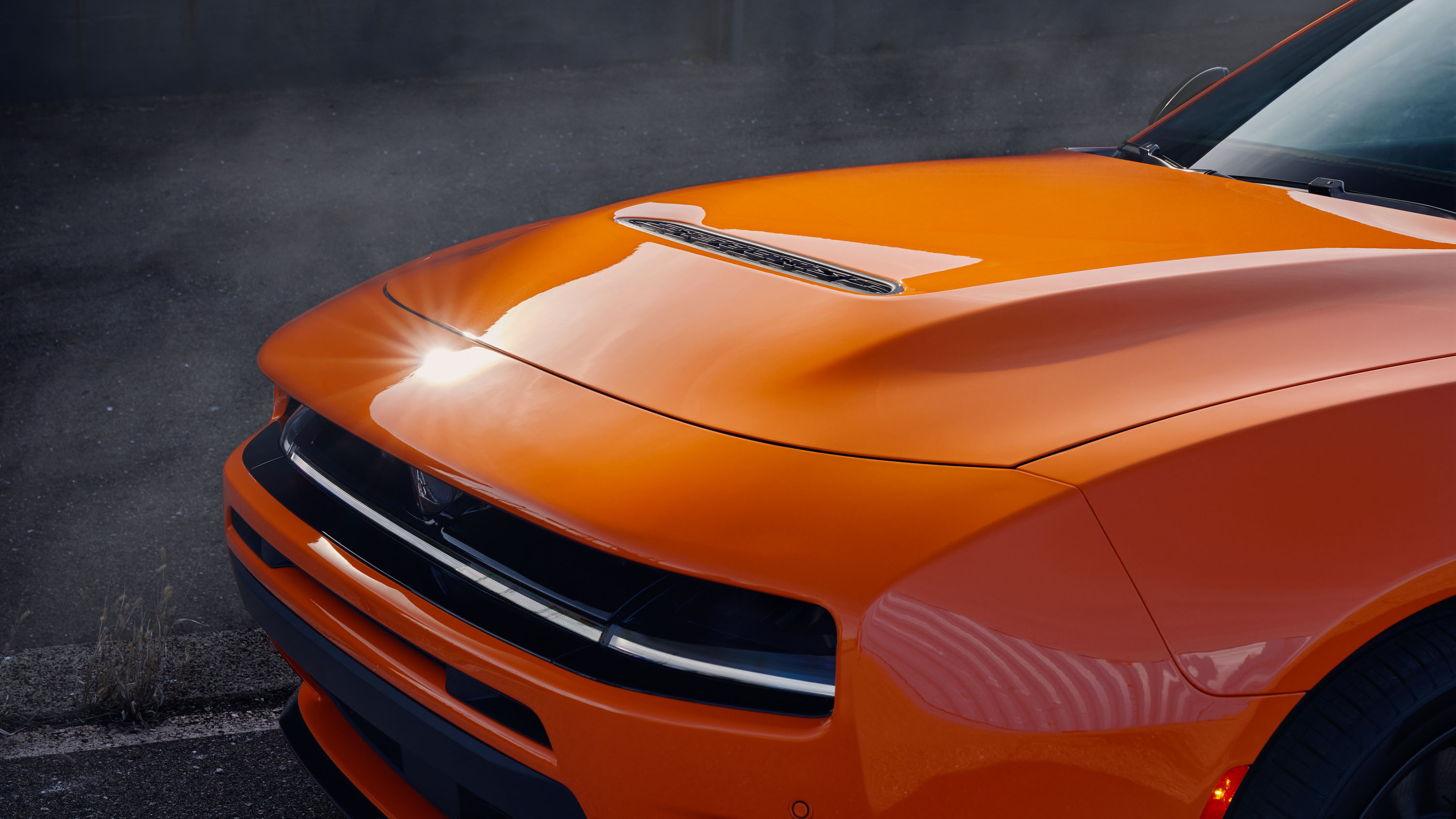 The Dodge Charger Scat Pack showcasing its powerful stance and design.