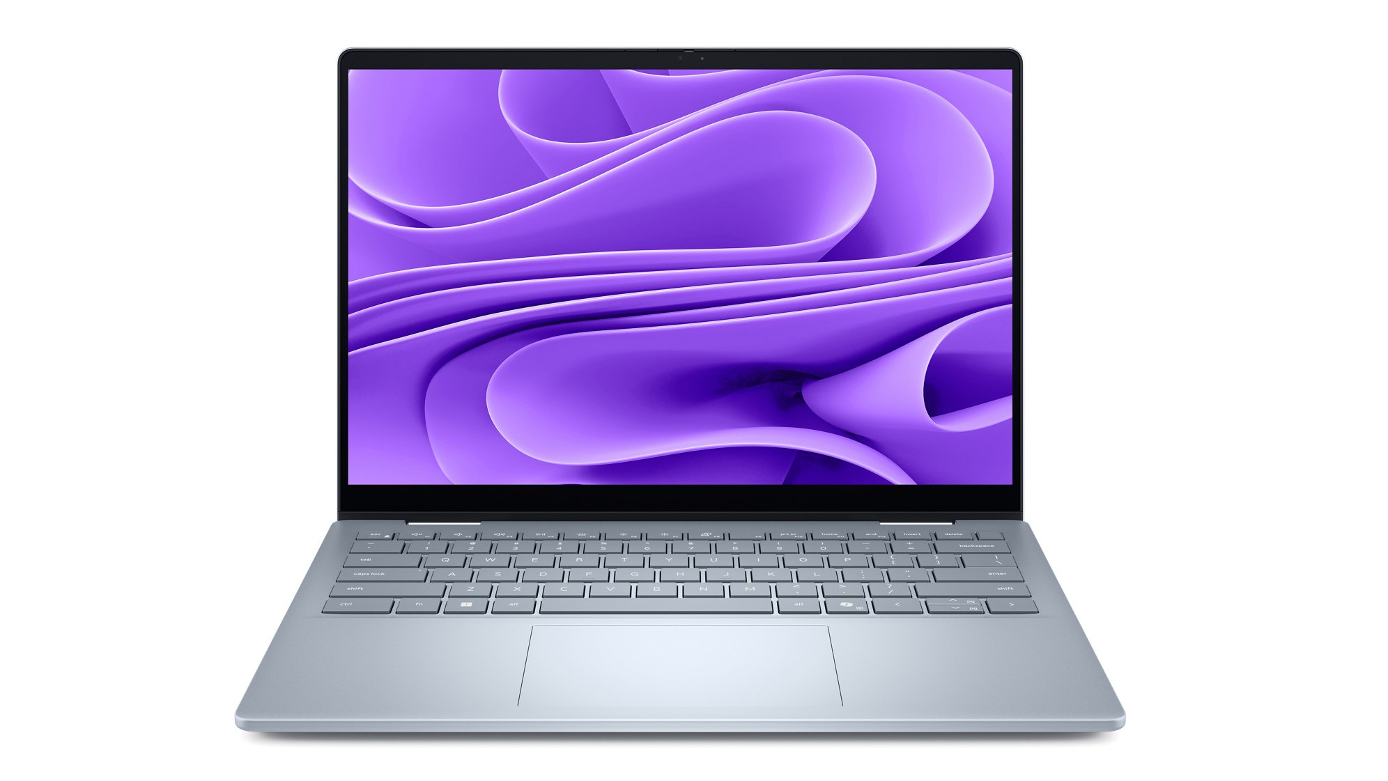 Dell laptop showcasing AI-powered image enhancement.