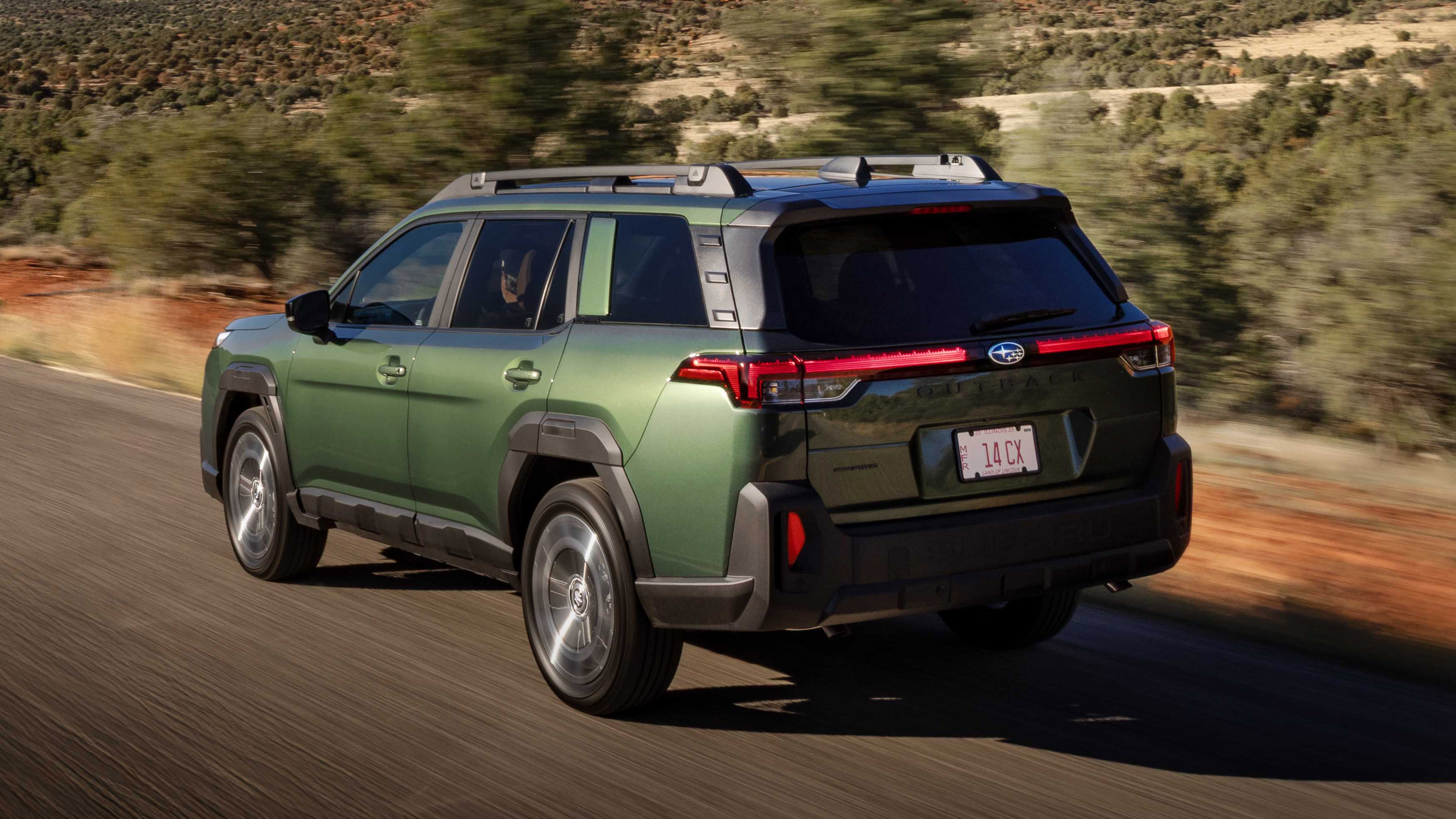 Subaru Outback All-Wheel Drive A detailed shot of the Subaru Outback's all-wheel-drive system.