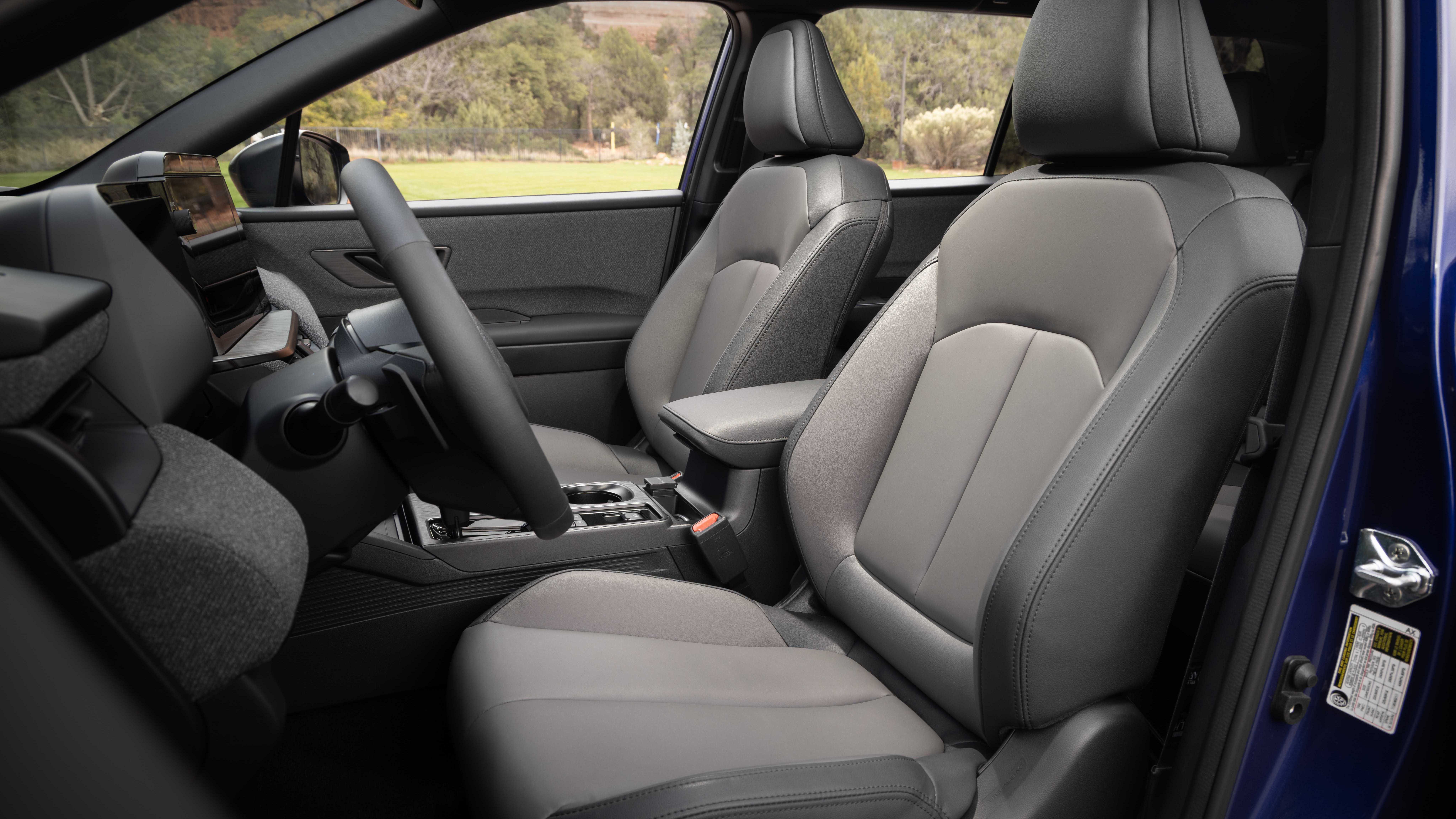 Subaru Outback EyeSight A close-up of the Subaru Outback's EyeSight safety system cameras.