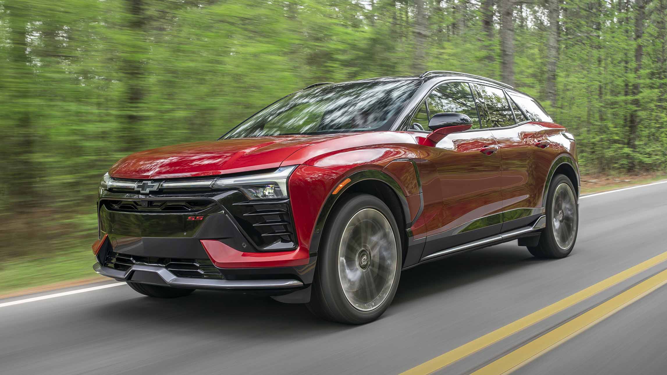 Chevrolet Blazer EV SS charging, showcasing its charging port and capabilities.