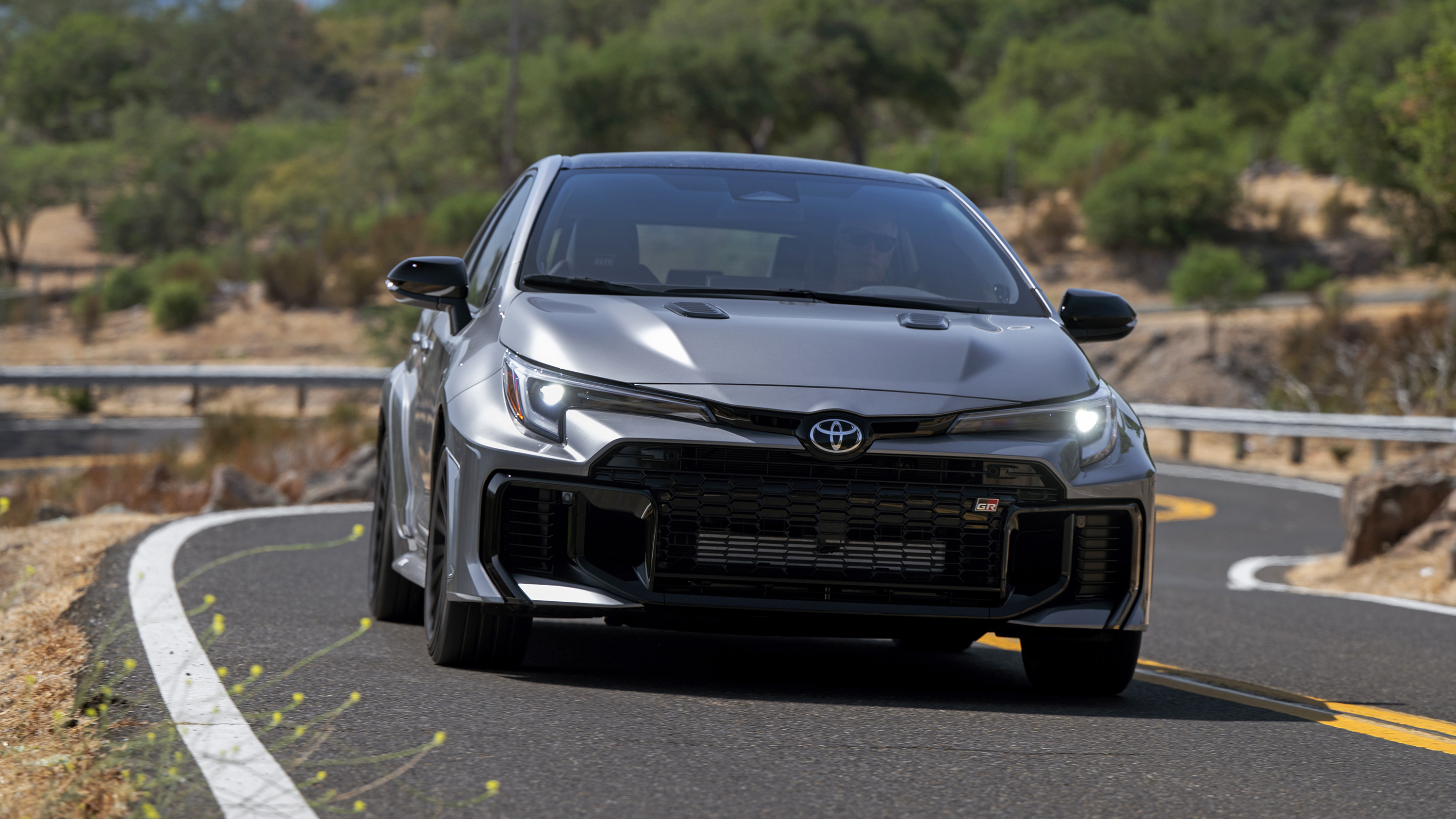 A glimpse into the future of the GR Corolla, potentially with hybrid technology.