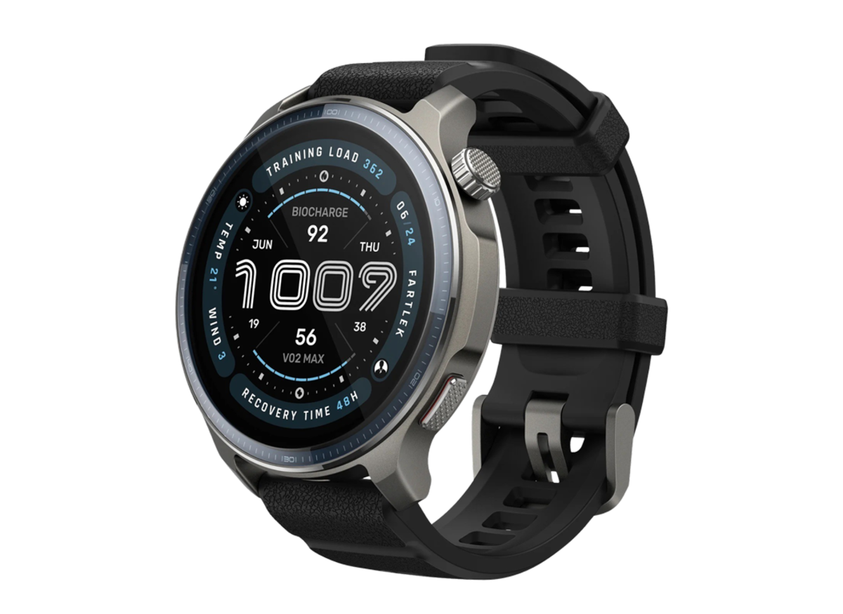 Amazfit Balance 2 smartwatch showcasing its sleek design and vibrant display.