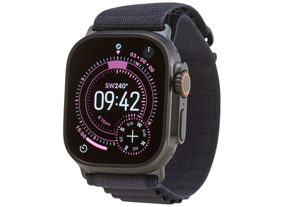 Close-up of the Apple Watch Ultra 3 showcasing its rugged design and advanced features