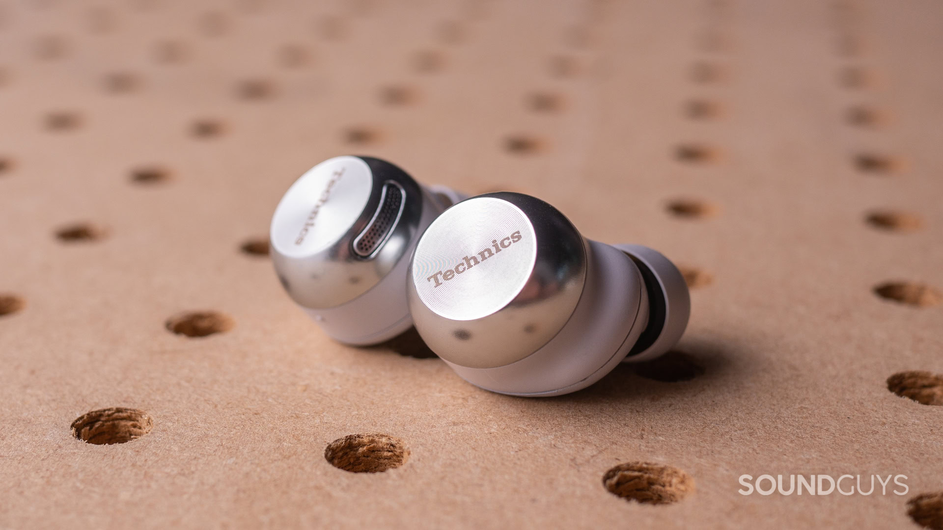 Technics EAH-AZ100 earbuds on display