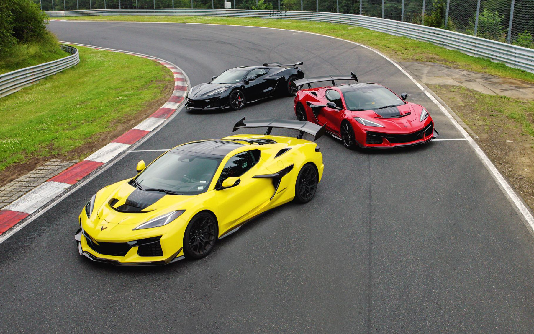 Close-up of the Corvette ZR1X engine