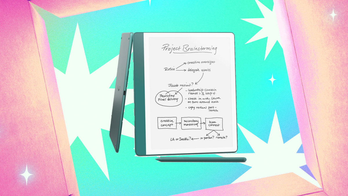 Kindle Scribe Black Friday deal offering a digital notebook and e-reader at a discounted price Kindle Scribe on sale for Black Friday, showcasing its writing and reading capabilities