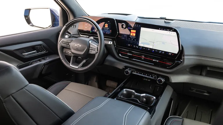 Interior of the Chevrolet Silverado EV Trail Boss