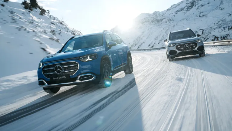 Close-up of the 2027 Mercedes-Benz GLB's sleek LED taillights and badge.
