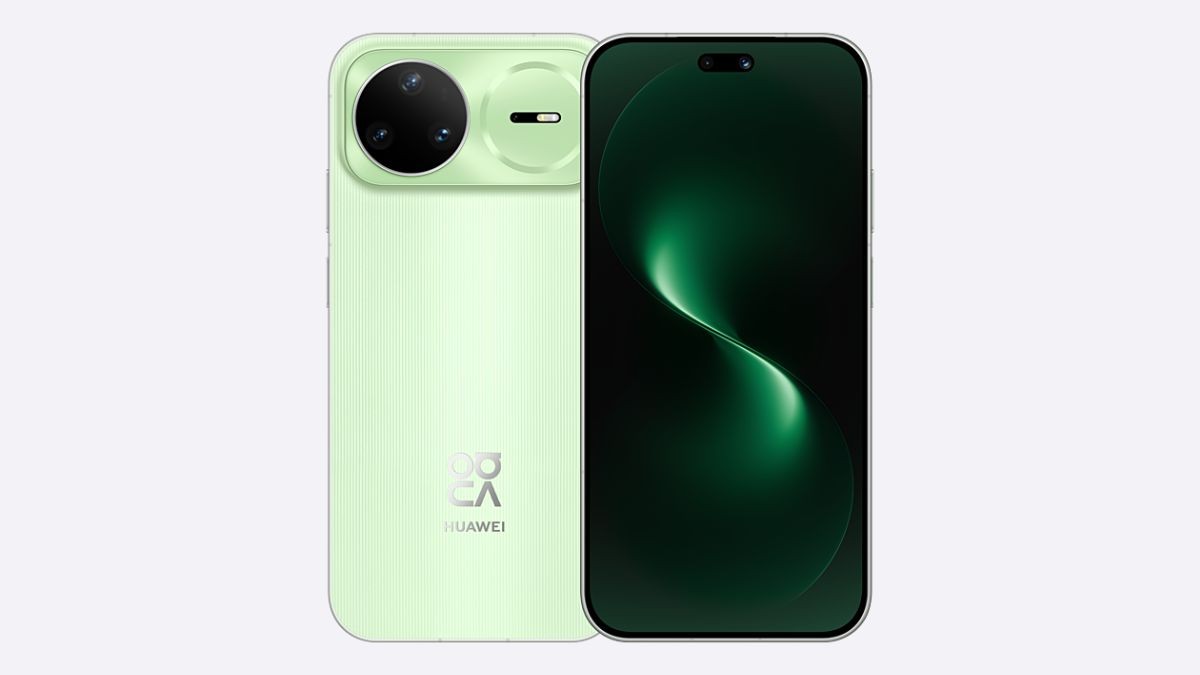 The base Huawei Nova 15 featuring its distinctive pill-shaped camera module and vibrant color.