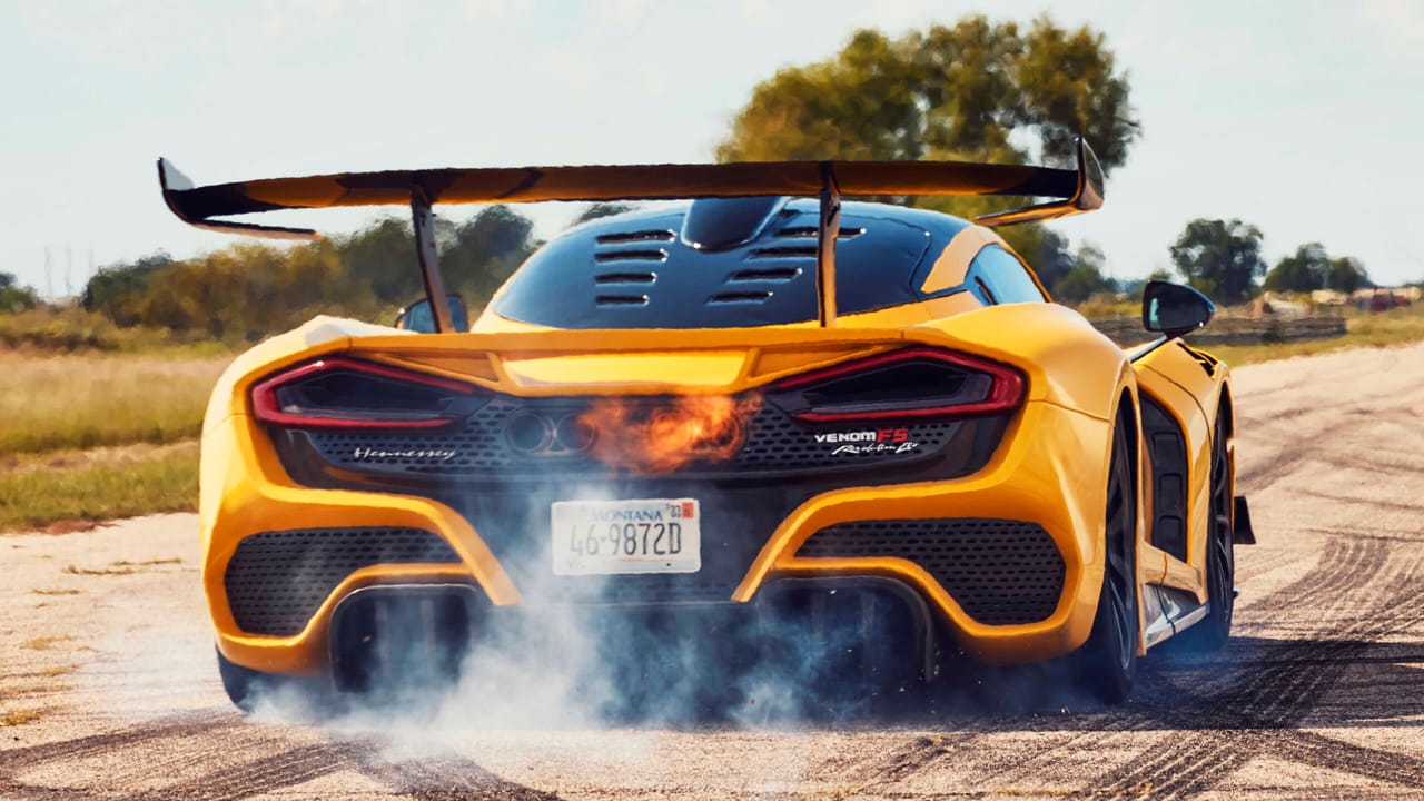 Hennessey Venom F5 Revolution Evo: The Apex of Hypercar Performance Sleek Hennessey Venom F5 Revolution Evo poised for action
