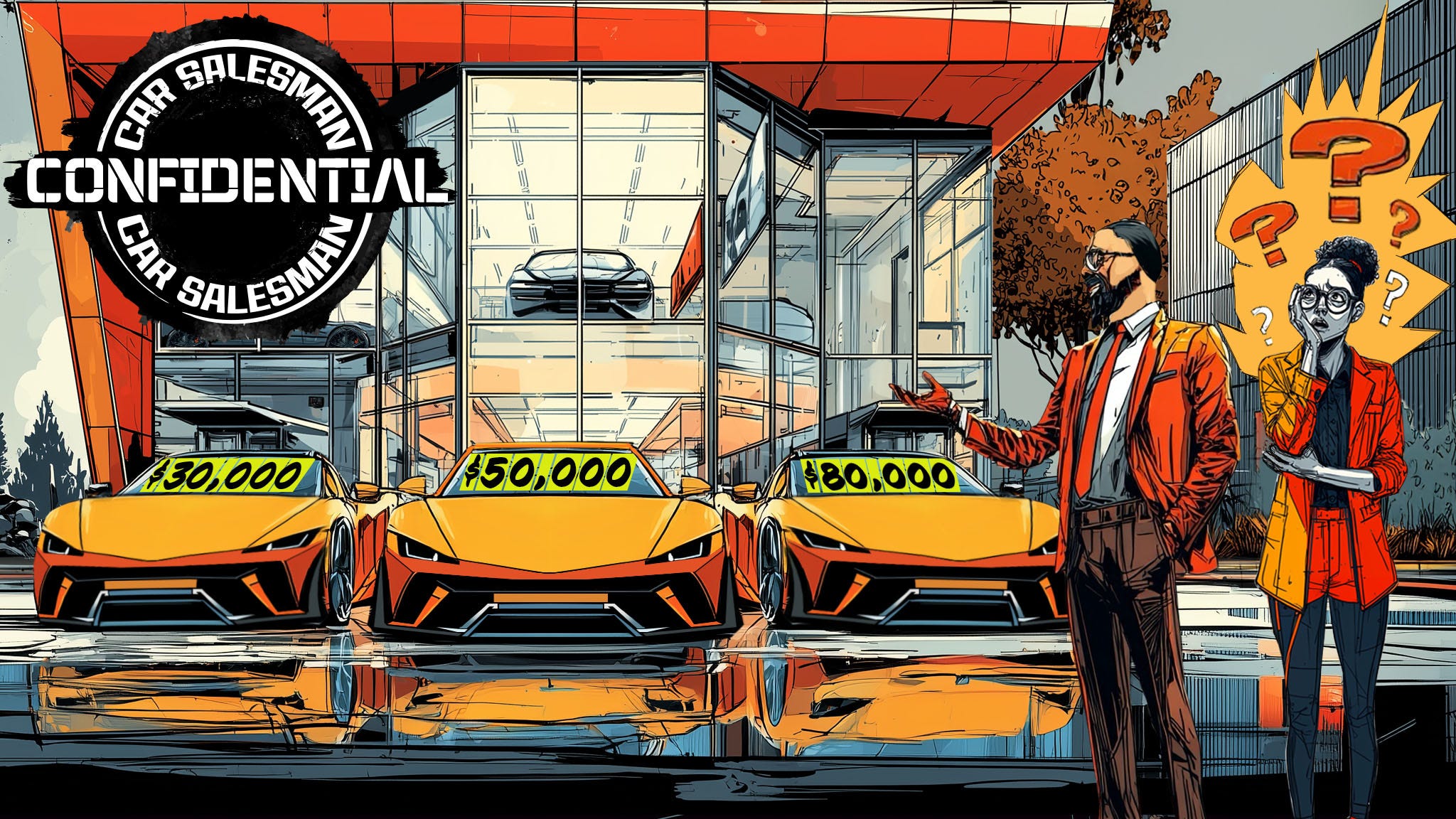 A person looking stressed while using a laptop to research cars, illustrating the difficulty of simplifying your car buying mindset.