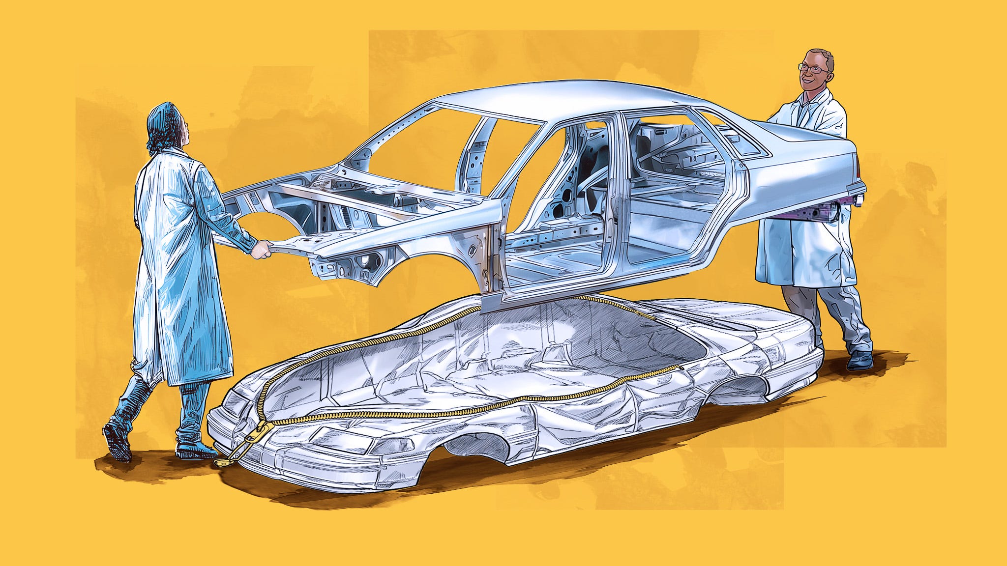 A sleek, silver Mercury Sable SHO, Ford's secret sport sedan, showcasing its advanced design.