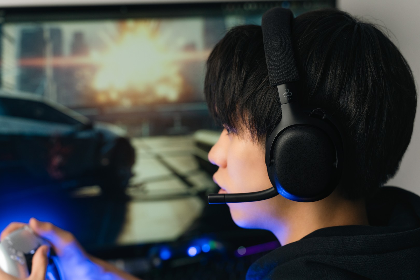 Final Audio wireless gaming headsets showcasing sleek design and illuminated elements