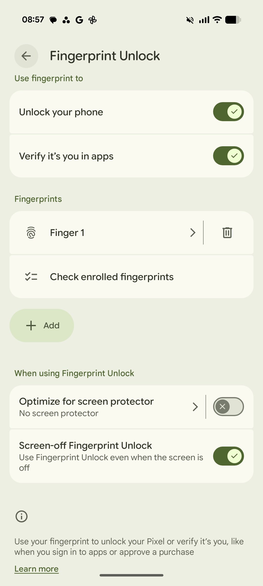 Unlock your Pixel seamlessly with the screen-off fingerprint sensor Close-up of a Pixel device with the fingerprint sensor highlighted