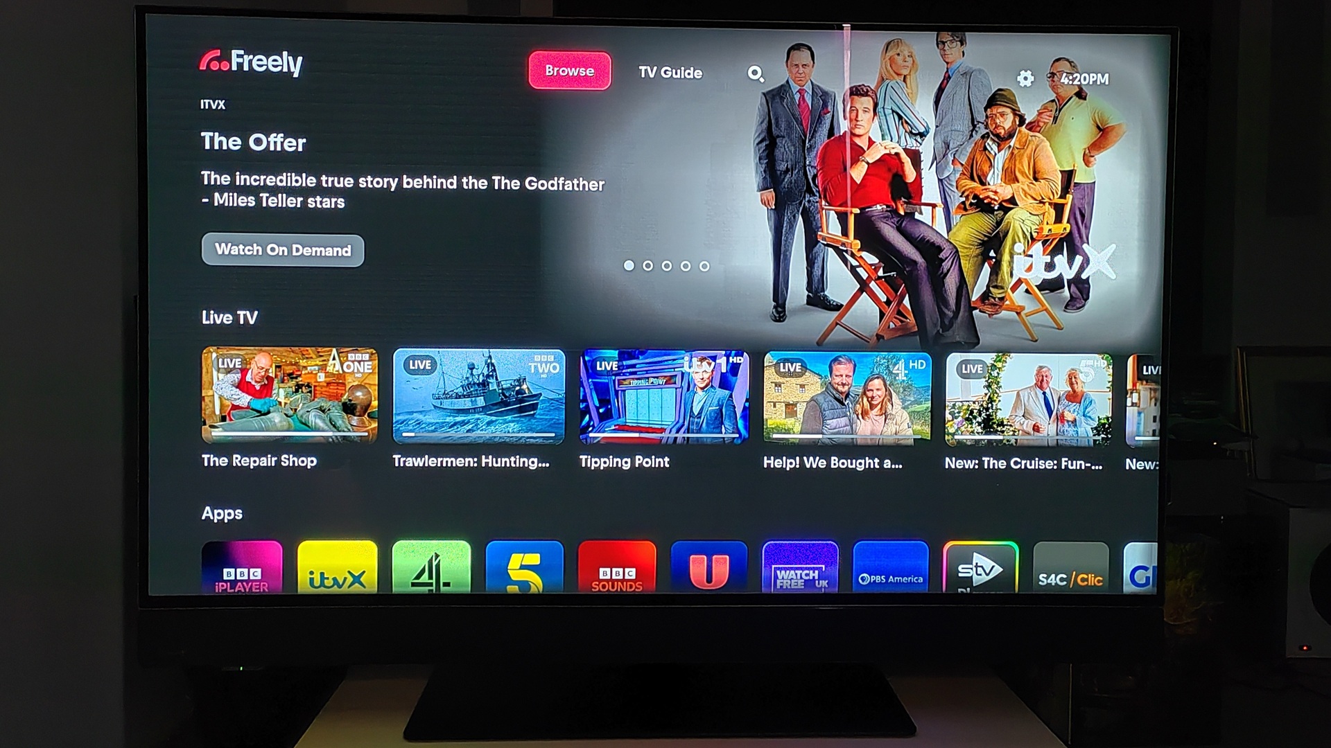 Sleek design of the Panasonic TV-48Z90B OLED with a minimalist stand