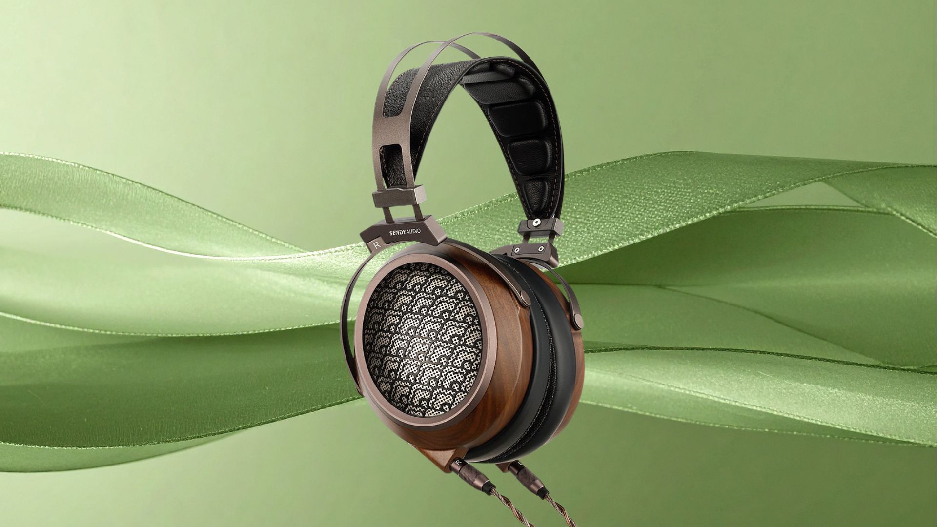 Sendy Audio Egret headphones showcasing their elegant design and planar magnetic drivers.
