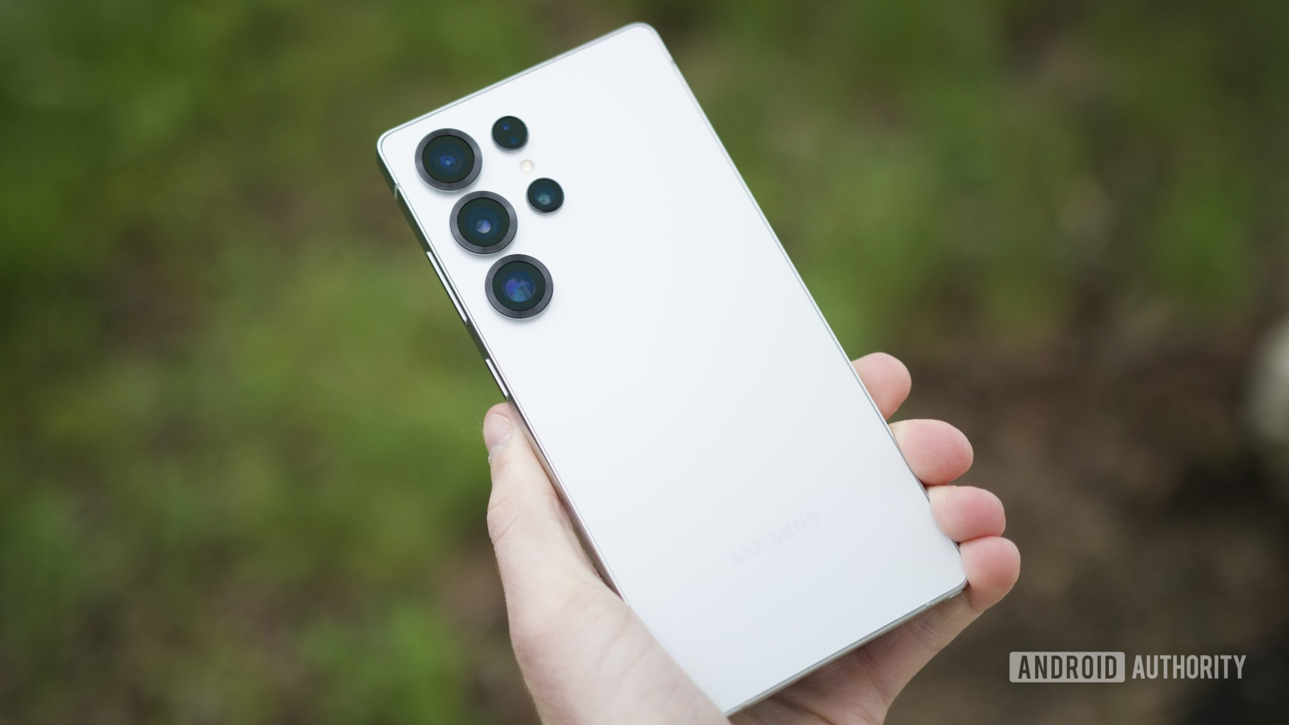 A Samsung Galaxy S25 Ultra phone showcasing its sleek design and vibrant display, highlighting its premium appeal.