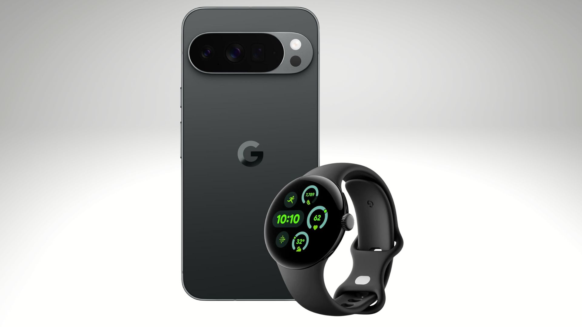 Person unboxing a Google Pixel 10 Pro XL and a Google Pixel Watch 3, symbolizing a free Google Pixel Watch 3 with Pixel 10 Pro XL offer.